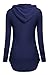 BEPEI Women Long Sleeve Shirts,Hoodies For Legging Mini Dress Tunic Top Teen Girls Petite Plain Slimming Fit Hoody Sweatshirts Cute Blue 2XL