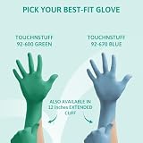 Ansell TouchNTuff 92-600 Nitrile Gloves Purple? Green Large 100 view 11