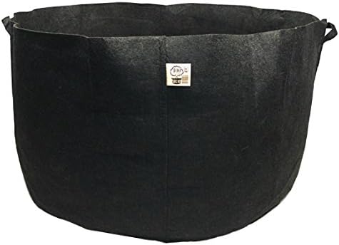 TH Choice 5-Pack Premium Breathable Fabric Pots / Aeration Grow Bags (200 Gallon w/ Handles)