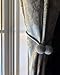 Brighter Decor Magnetic Curtain Tiebacks | Premium Curtain Holdbacks | Replace Your Curtain Hooks or Clips | Live a Brighter Life | 4-Pack, Silver
