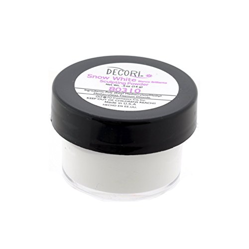 Adoro Decori Acrylic Sculpting Powder Snow White 0.5 oz