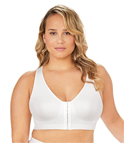 Exquisite Form 5101000 Women's Fully Seamless Wireless Full Coverage Bra with Front Closure