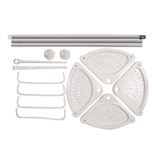 image for Siamchoice24 Rack Bathroom Kitchen Holder Storage 4 Tier Shelf Removab