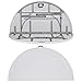 Flash Furniture Stonewall 6' Round Plastic Folding Event Table with Carrying Handle, Bi-Fold Portable Banquet Table for Indoor/Outdoor Events, White