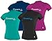 O'Neill Wetsuits Women's Basic Skins S/S Rash Guards, Light Aqua, Large