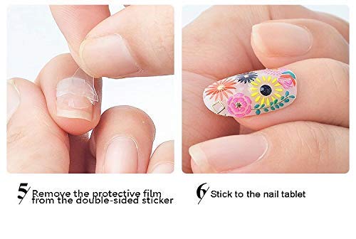 Siusio 1200pcs (50 Sheets) Nail Glue Sticker, Double Sided Nail Glue Jelly Gel Tape Transparent Flexible Adhesive Fake Nails Tips - Thumbnail 6