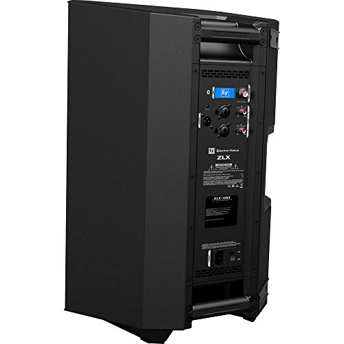 Electro-Voice ZLX-12BT 12" 2-Way 1000W Bluetooth Powered Loudspeaker (Pair) with 2x Steel Speaker Stand, Stand Bag 51" and 2x XLR Cable Bundle