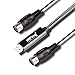 FORE USB IN-OUT MIDI Interface Converter/Adapter with 5-PIN DIN MIDI Cable for PC/Laptop/ Mac