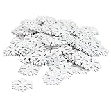 BinaryABC Christmas Decoration,Wooden White