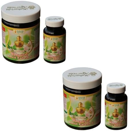 2 x MAHARISHI AMRIT KALASH MAK 4 & 5 Combo Pak - Herbal Fruit Concentrate 600g + Ambrosia 500mg 60 Tablets by MAHARISHI