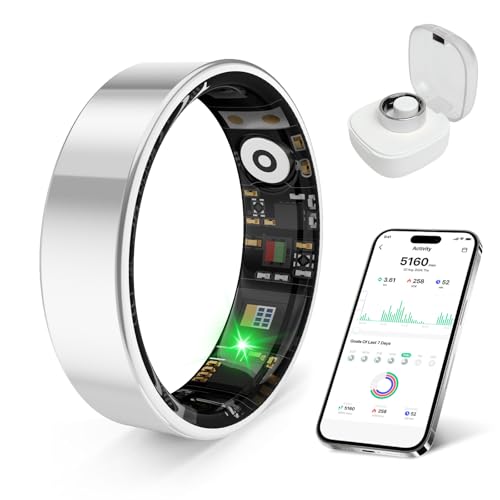 Smart Ring Fitness Tracker with Sleep Monitoring