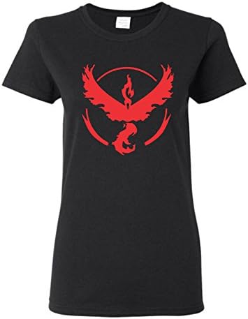 Uink Pokemon Go Team Valor Women's T-shirt Missy Fit Black S