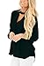 YOUHUA Women Cuffed Shirt Choker V Neck 3 4 Sleeve Casual Loose Chiffon Solid color Blouse Tops