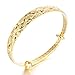 Girl Era Best Lucky Gold Snowflake Engraved Bracelets Cool Charm Bracelets Gift