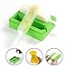 Popsicle Molds, ULuck Silicone Popsicle Molds Popsicle Maker Ice Pop Molds with 2 Lids and Sticks - Set of 2 - BPA Free - DIY Ice Cream Maker For Kids - Yellow and Green