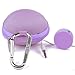 Case Star 3 in 1 Purple Earphone Handsfree Hard EVA Case Plus Round Earphone Organizer and Silver Carabiner With Case Star Cost-free Cell Phone Bag