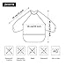 JNINTH Baby Bibs Waterproof and Wipeable-Eat and Play Smock Apron(6-36 Months)