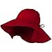 Big Cotton Wide Floppy Brim Hat - Red (For Big Head)