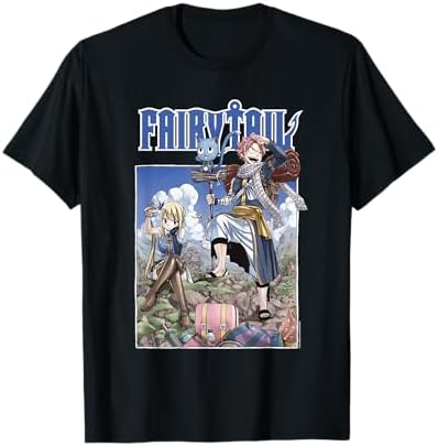 Amazon.com: Fairy Tail Manga Black and White Group Shot Anime T