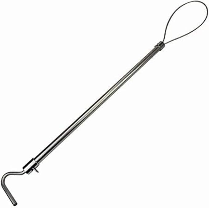 QHWJ Pig Holder Stainless Steel Heavy Duty Pig Hog Catcher Long Pole Catching Hog