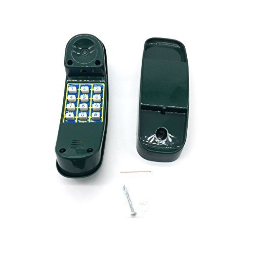 HappyPie Creative Children Plastic Telephone Toy on the play deck or Backyard playsets - Green