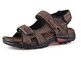DADAWEN Men's Leather Strap Gladiator Sandal