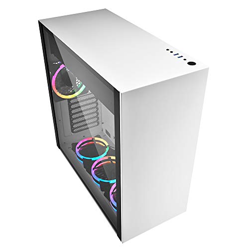Sharkoon-Pure-Steel-RGB-Caja-de-Ordenador-PC-Gaming-Semitorre-ATX-Blanco