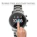 (3 Pack) Orzero for Fossil Men's Gen 4 Q Explorist HR Smartwatch Tempered Glass Screen Protector (Upgraded), 2.5D Arc Edges 9 Hardness HD Anti-Scratch Bubble-Free (Lifetime Replacement)