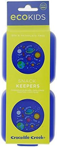 Crocodile Creek Kids Eco Reusable Solar System Snack Keeper (Set of 2), Blue