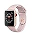 Apple Watch Series 3 42mm Smartwatch (GPS + Cellular, Gold Aluminum Case, Pink Sand Sport Band) MQK32LL/A