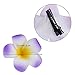 Mudder 24 Pieces Hawaiian Plumeria Flower Hair Foam Hawaii Hair Clips (2.4 Inch)