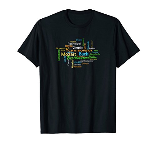 O'Gorman MusicClassical Composers Word Cloud Music Lovers T-ShirtOEKO-TEX STANDARD 100