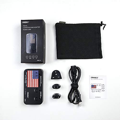 TRYACE 2200W Voltage Converter, All-in-One Travel Power Converter Step Down 220V to 110V with 10A Dual Adapter 4-Port USB UK/AU/EU International Plug Converters for Hair Dryer/Straightner/Curling Iron - Thumbnail 6