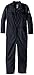 Bulwark Men's Flame Resistant 9 oz Twill Cotton Premium Concealed Snap Coverall, Navy, 42