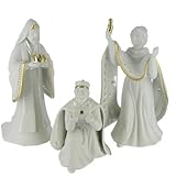 King of Kings Wisemen Gold Trimmed Porcelain Figurines
