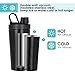 Moonice New Shaker Bottle, Stainless Steel, with Heat-Resistant Handle,Keeps Liquids Hot or Cold with Double Wall Vacuum Insulated Sweat Proof Shaking Water Coffee Cup for Home,Office,School