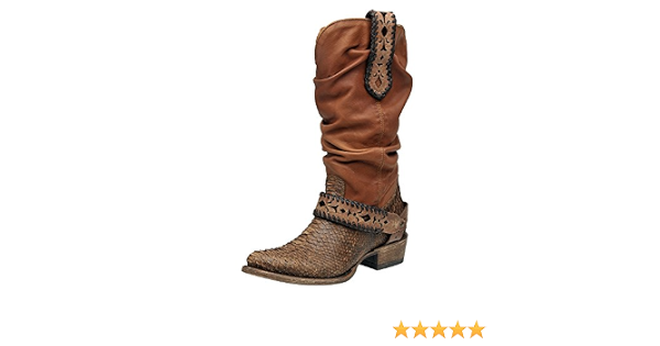Cuadra de piel de serpiente Western botas 1 x 09ph : Amazon.es: Zapatos y  complementos