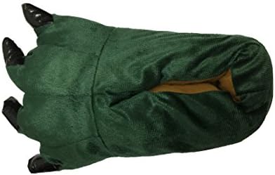 Halloween Costume House Shoes Cozy Slip On Bear Paw Slippers Green S