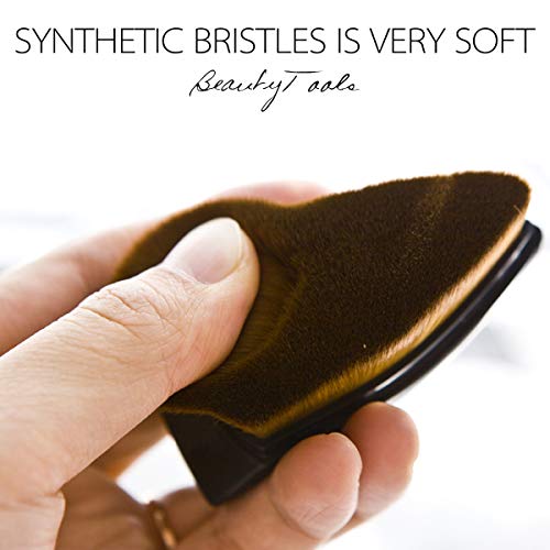 Huasida Foundation Brush Liquid Brush Make Up Brush Especially Suitable for Nose and Eye Area (Black)