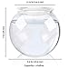 SunGrow Clear Bowl Aquarium (1 Gallon) – Classic Bowl for Bettas – Create Ideal Centerpieces for Weddings and Other Occasions – 360° View of Aquarium, Centerpiece, or Terrarium – Perfect for Officethumb 2