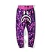 Mens Sports Casual Sweat Pants Trousers Bape A Bathing Ape Shark Head Jaw Shorts