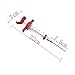 HeroNeo BBQ Tool Cook Meat Marinade Injector Flavor Syringe For Poultry Turkey Chicken Grill Cooking With 2pcs needle tips (Red)