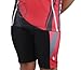 Men's Sublimation Print Gel 3-D Padded Cycling Biking Short (Large, Red)