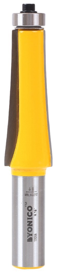 Yonico 13006 16-Inch Radius Guitar Finger Board Radiusing Router Bit 1/2-Inch Shank