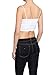 TheMogan Women's Spaghetti Strap Tank Top Crop Cami Bra - White - ONE SIZE