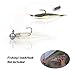 RUNCL Anchor Box - Soft Jerk Baits, Baitfish with Split Tail Flat Nose, Jerk Minnow, Soft Fishing Lures 2-3/4in (Pack of 50)