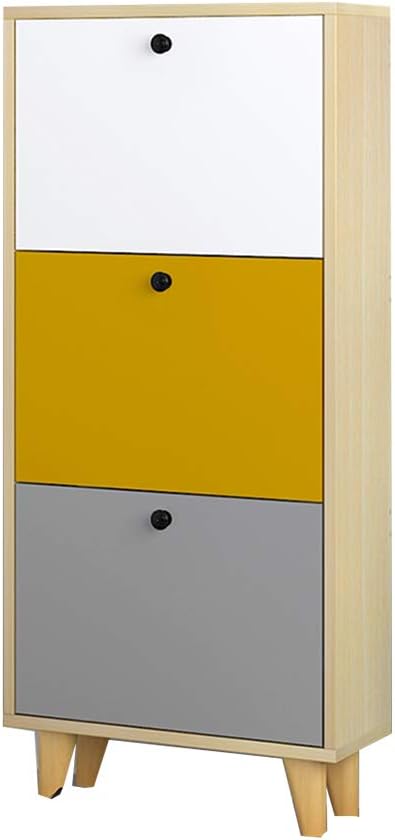 WSGYX Storage Rack Shoe Cabinet Solid Wood Shoe Rack Multi-function Locker Home Decorations (Color : 60 * 20 * 114.3CM)