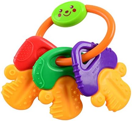 Ice Gel Teether Keys,Great Baby Food Feeder Teether,Baby Feeding,Baby Teething Toys - BPA Free Natural Organic Freezer Safe Teether Set