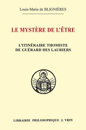 Le  mystère de l'être
