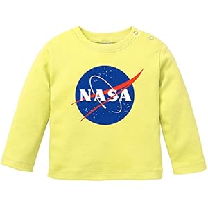 EZYshirt® NASA officieel logo T-shirt lange mouwen baby bio katoen